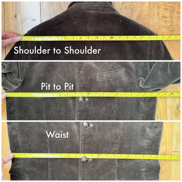 Vtg Polo Ralph Lauren Corduroy Hunting Shooting Sport Coat Blazer Brown Size M - Picture 13 of 16